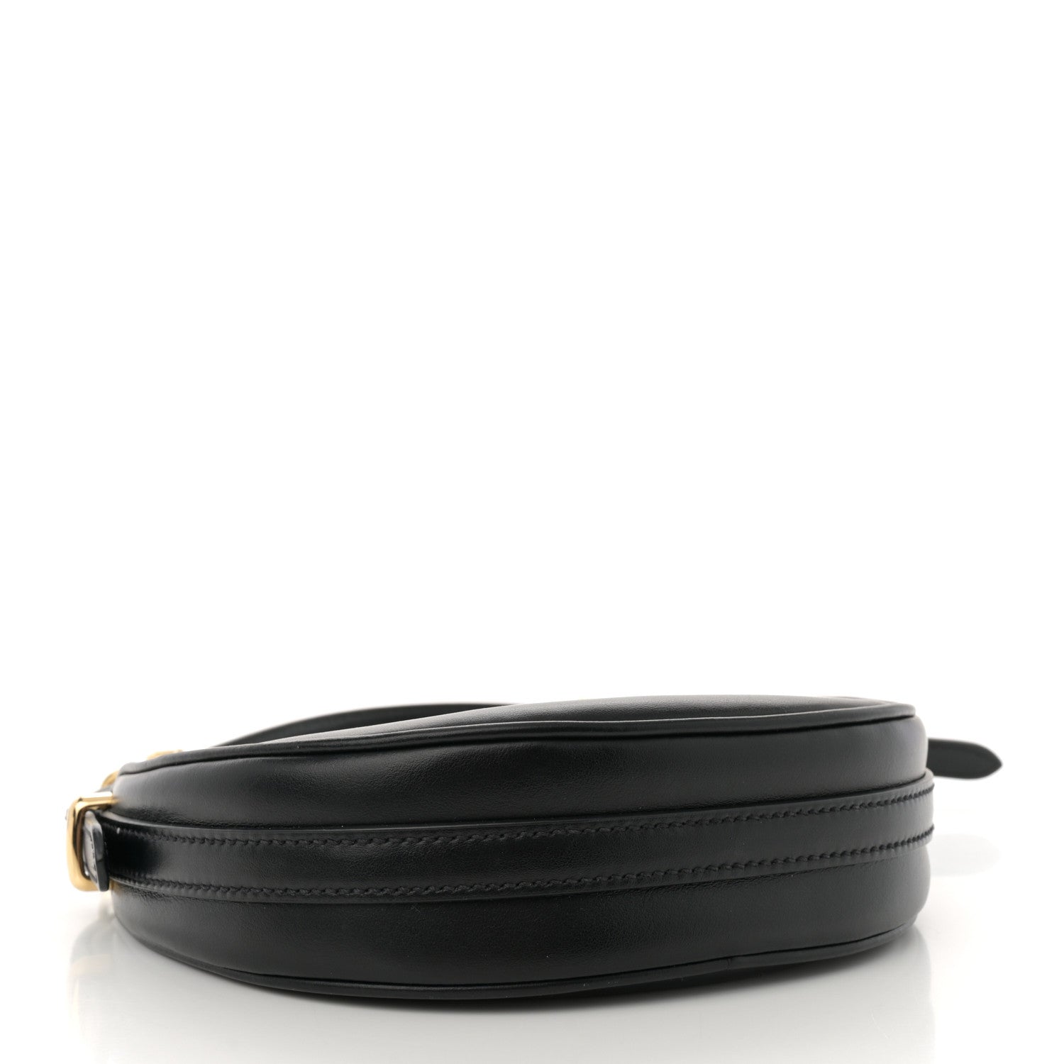Prada Soft Calfskin Arque Shoulder Bag Black 4 of 10
