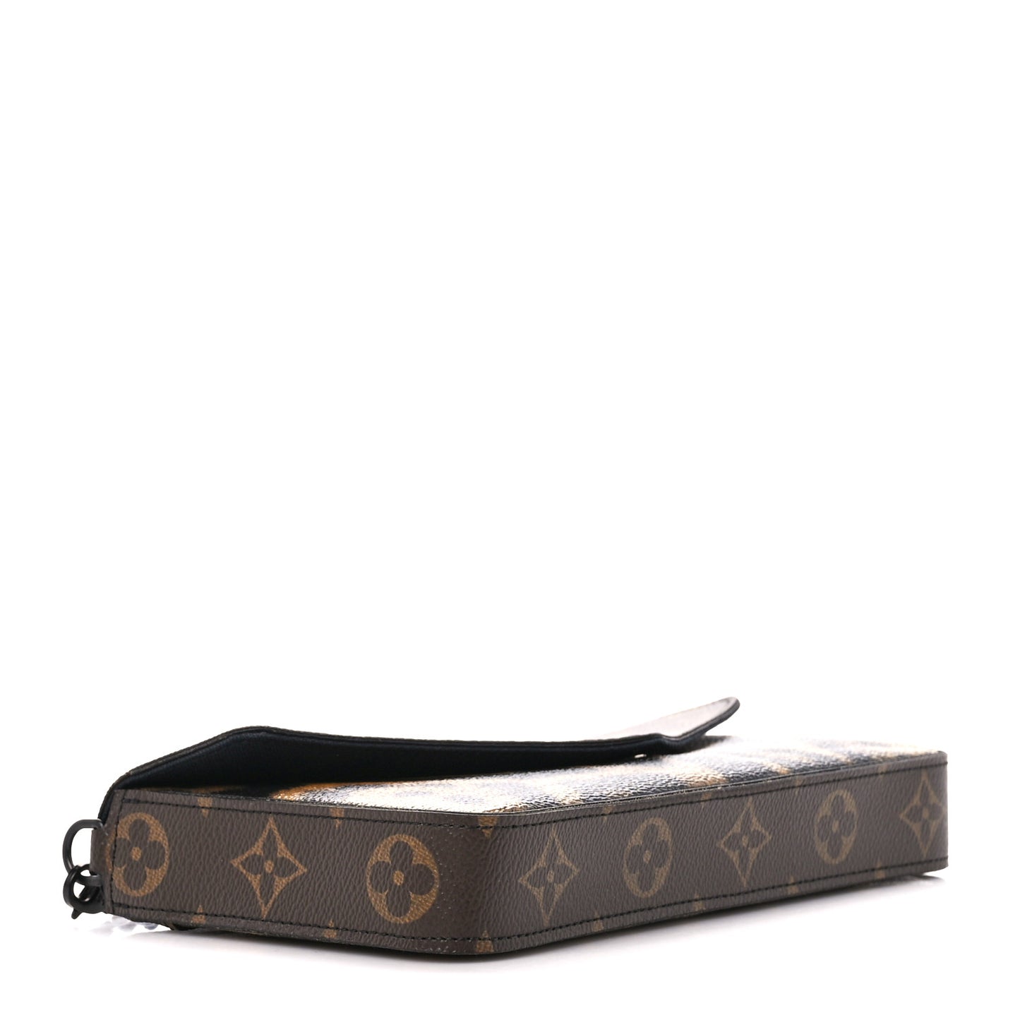 Monogram Animal Print Pochette Felicie Chain Wallet