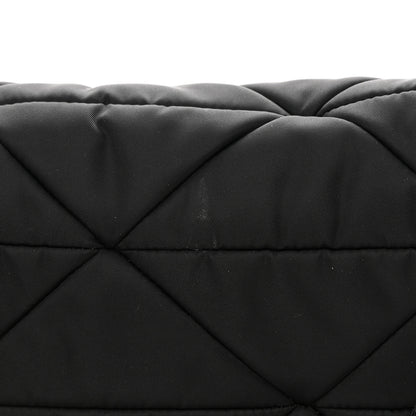 Prada Re-Nylon Quilted Padded Flap Shoulder Bag Black 16 of 18