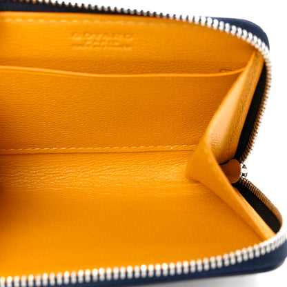 Goyard Goyardine Matignon PM Wallet Navy 5 of 6