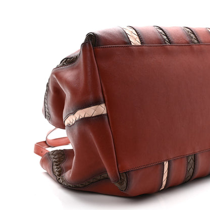 Bottega Veneta Calfskin Nappa Intrecciato Tote Brique Flamingo Truffle 7 of 11