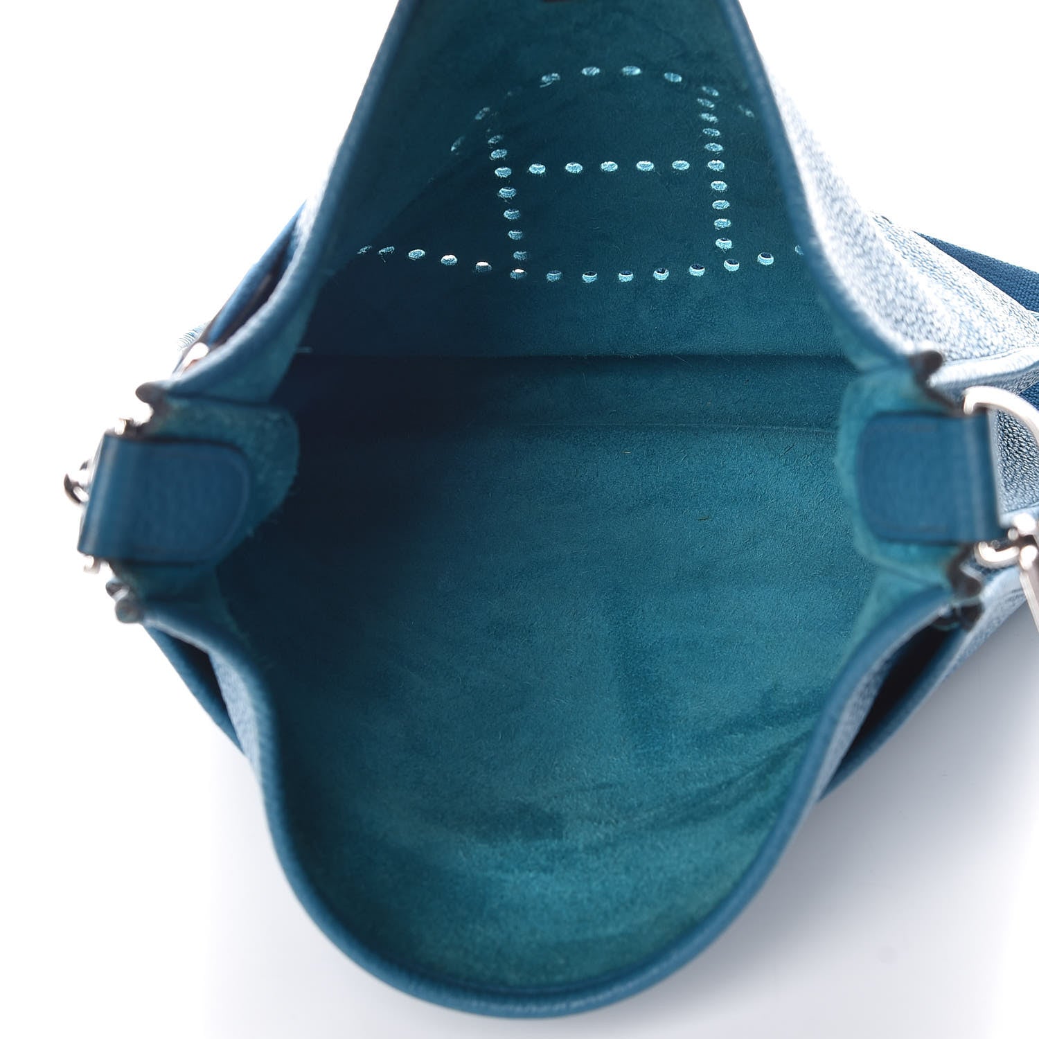 Hermes Taurillon Clemence Evelyne III PM Turquoise 5 of 10