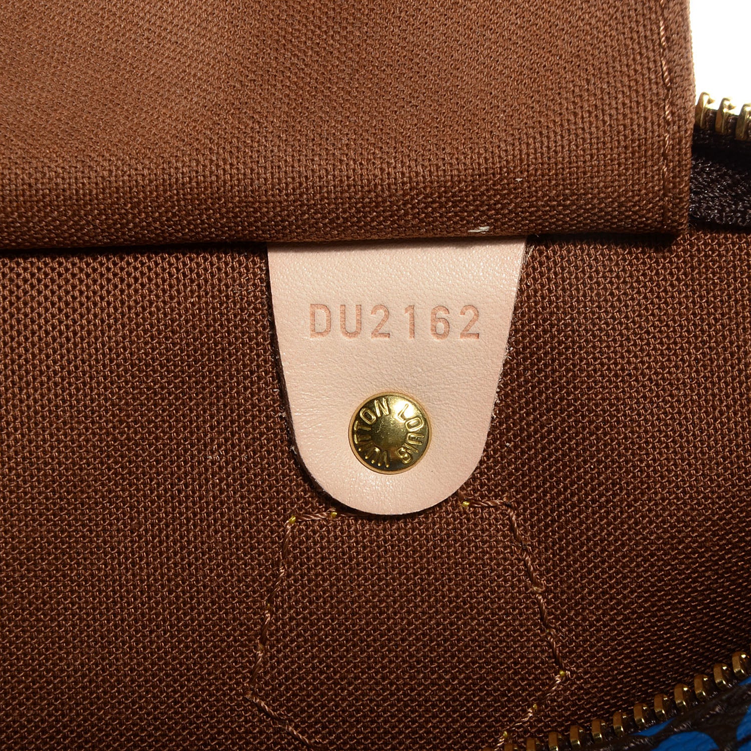 Louis Vuitton Monogram Kusama Town Speedy 30 Blue 7 of 7