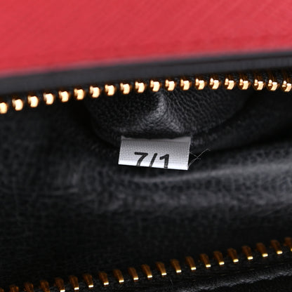 Prada Saffiano Lux Large Sidonie Top Handle Bag Fuoco 7 of 11