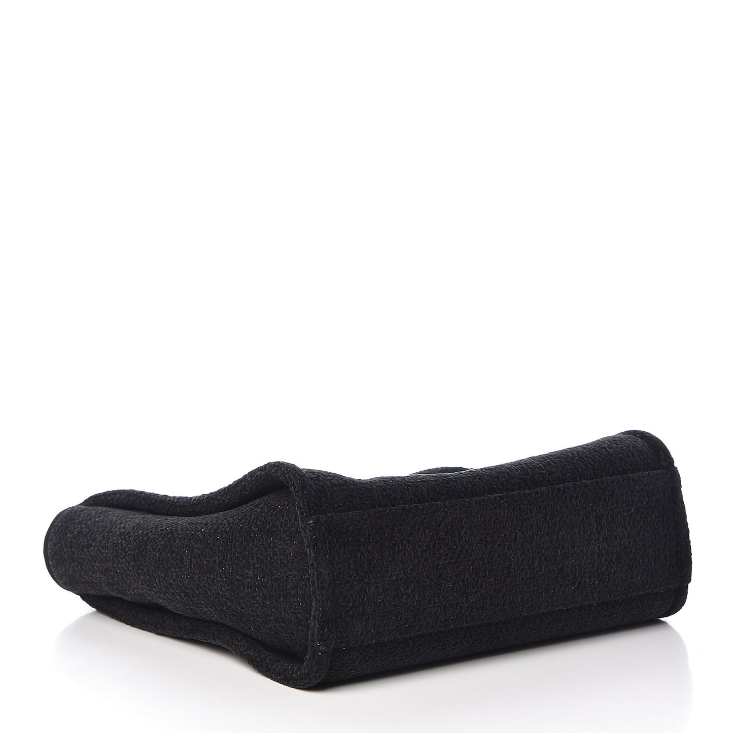 Lurex Boucle Mini Deauville Tote Black