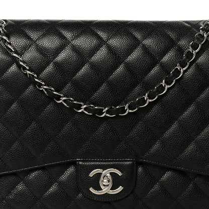 Chanel Caviar Quilted Maxi Double Flap Black 9 of 12