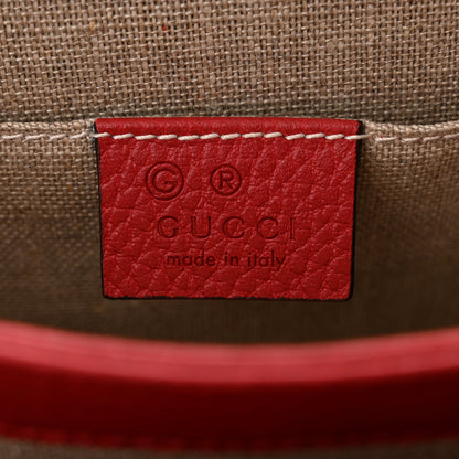 Gucci Dollar Calfskin Small Interlocking G Shoulder Bag Red 6 of 10