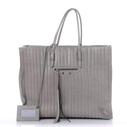 Balenciaga Veau Papier A4 Stitched Tote Grey 1 of 16