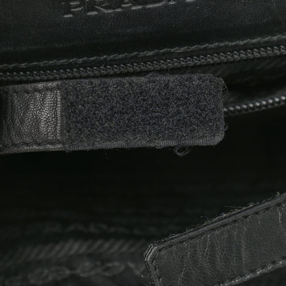Prada Soft Calfskin Top Handle Tote Black 12 of 13