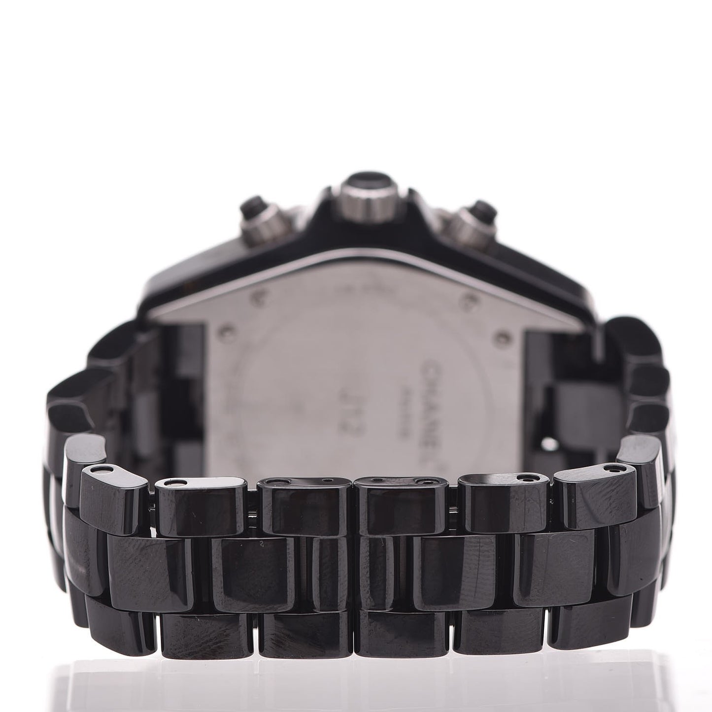 Stainless Steel Ceramic 41mm J12 Chronograph Automatic Watch Black