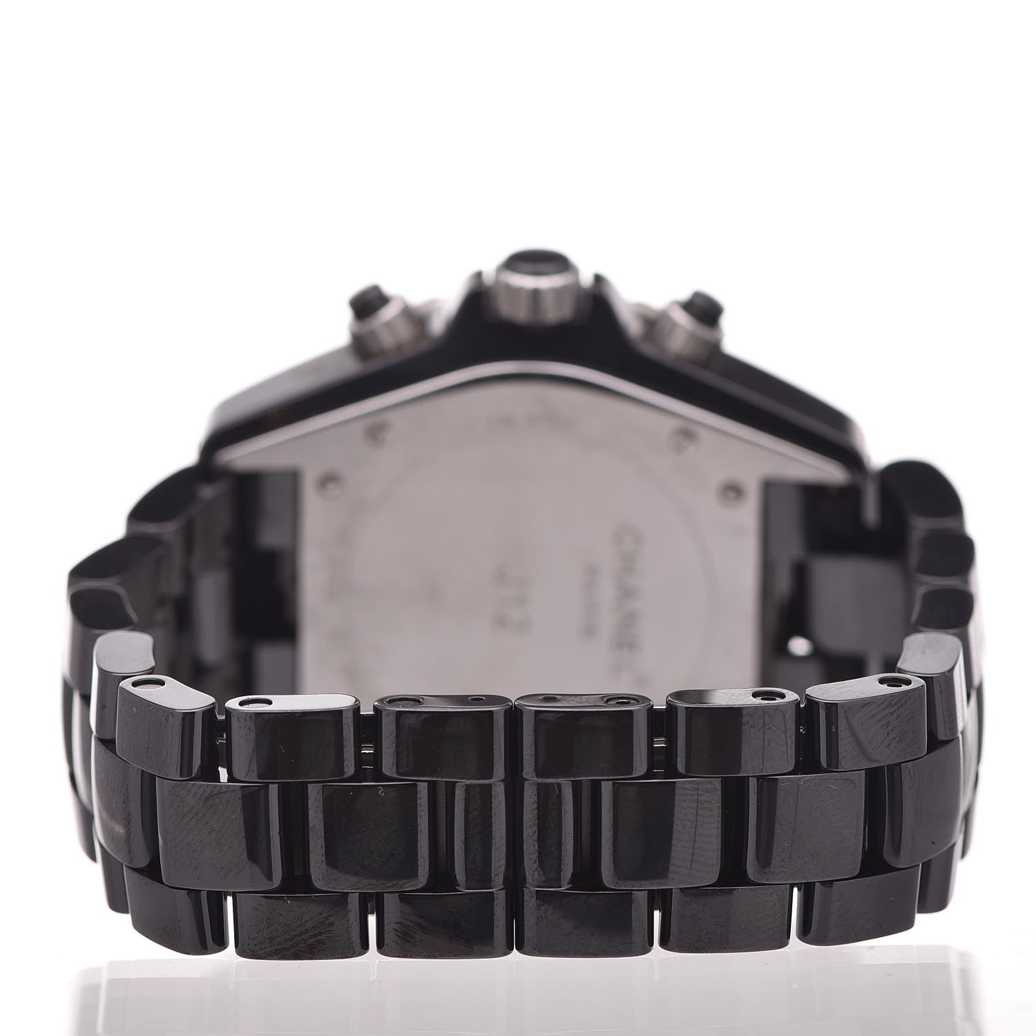 Chanel Stainless Steel Ceramic 41mm J12 Chronograph Automatic Watch Black 4 of 7