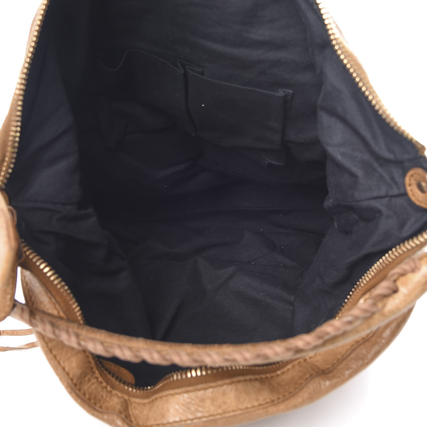 Balenciaga Agneau Giant 12 Rose Gold Hardware Day Hobo Havana Brown 4 of 14