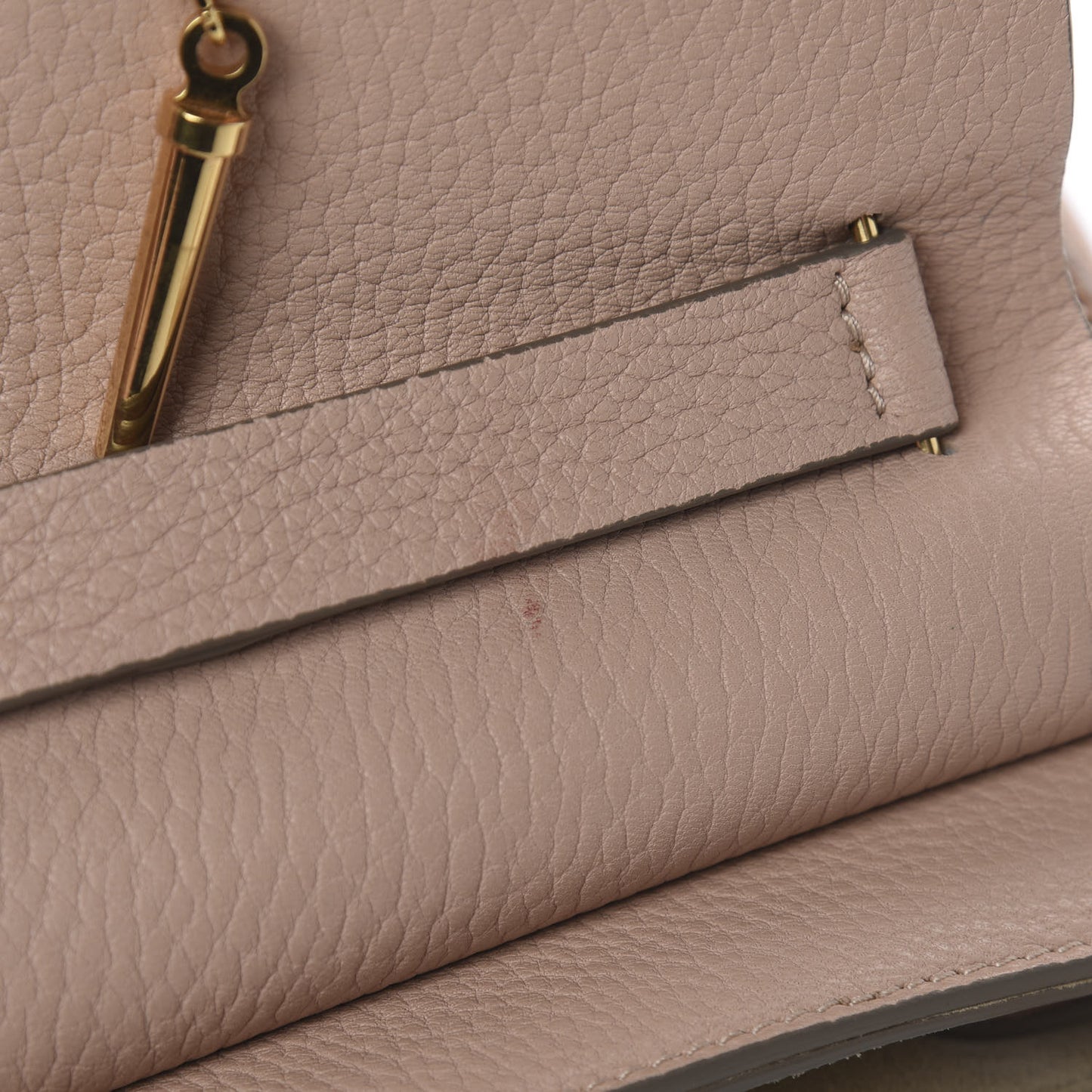 Grained Lambskin Drew Shoulder Bag Cement Pink