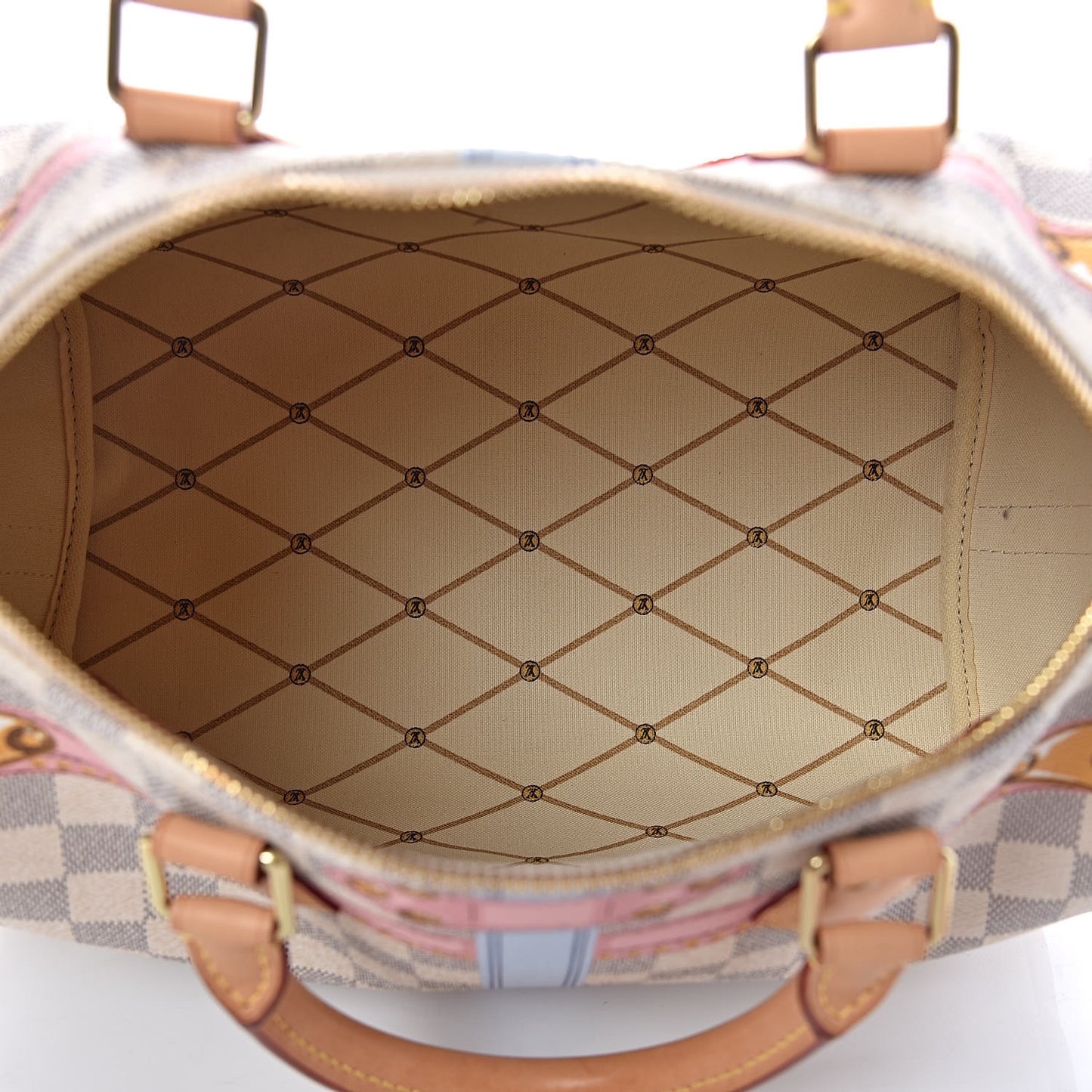 Damier Azur Summer Trunks Speedy Bandouliere 30