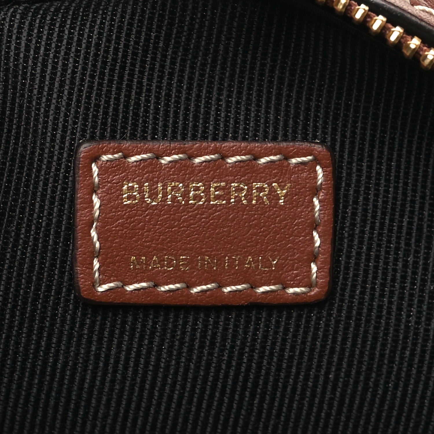 Burberry Canvas Calfskin Louise Bag Natural 7 of 10