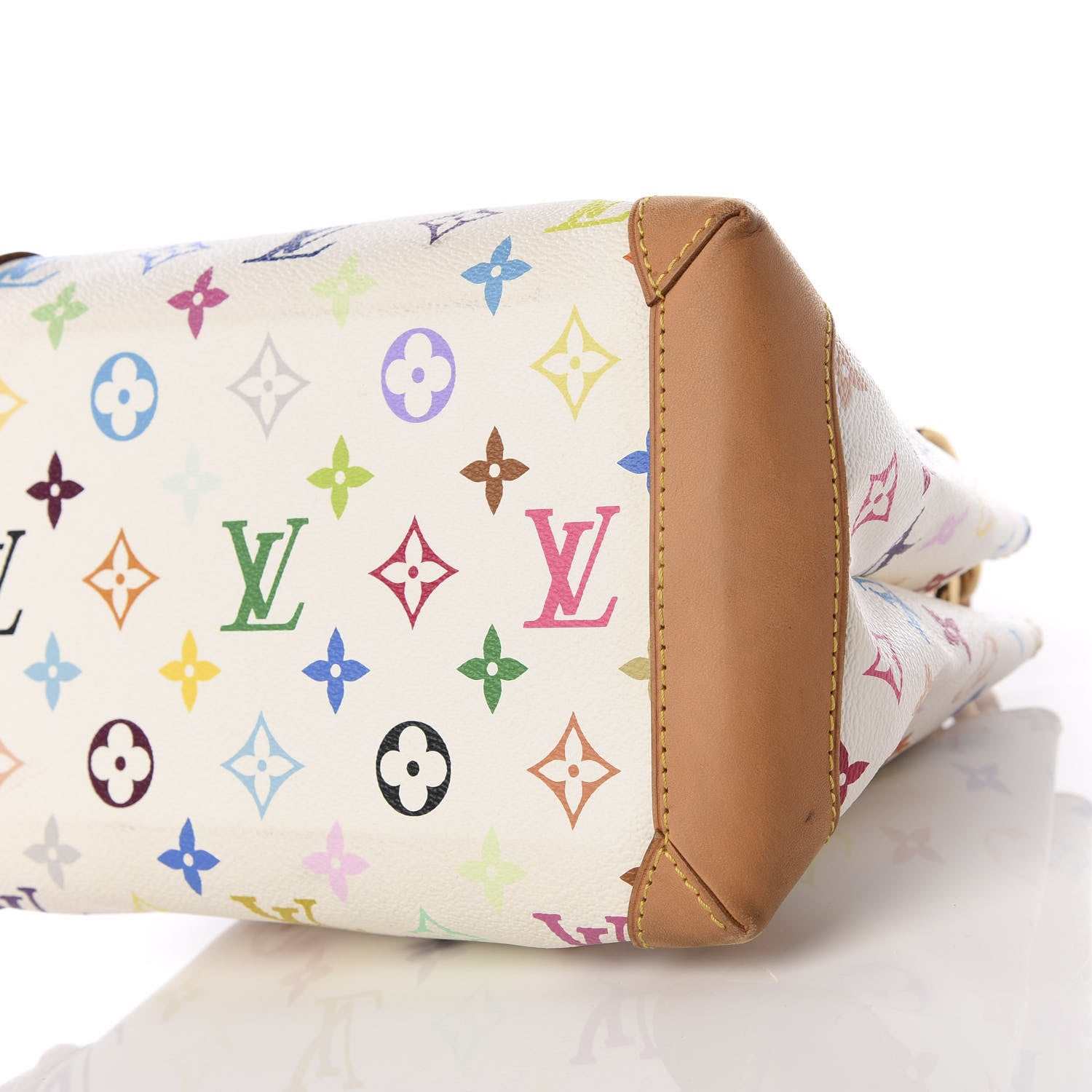 Louis Vuitton Monogram Multicolor Audra White 8 of 9