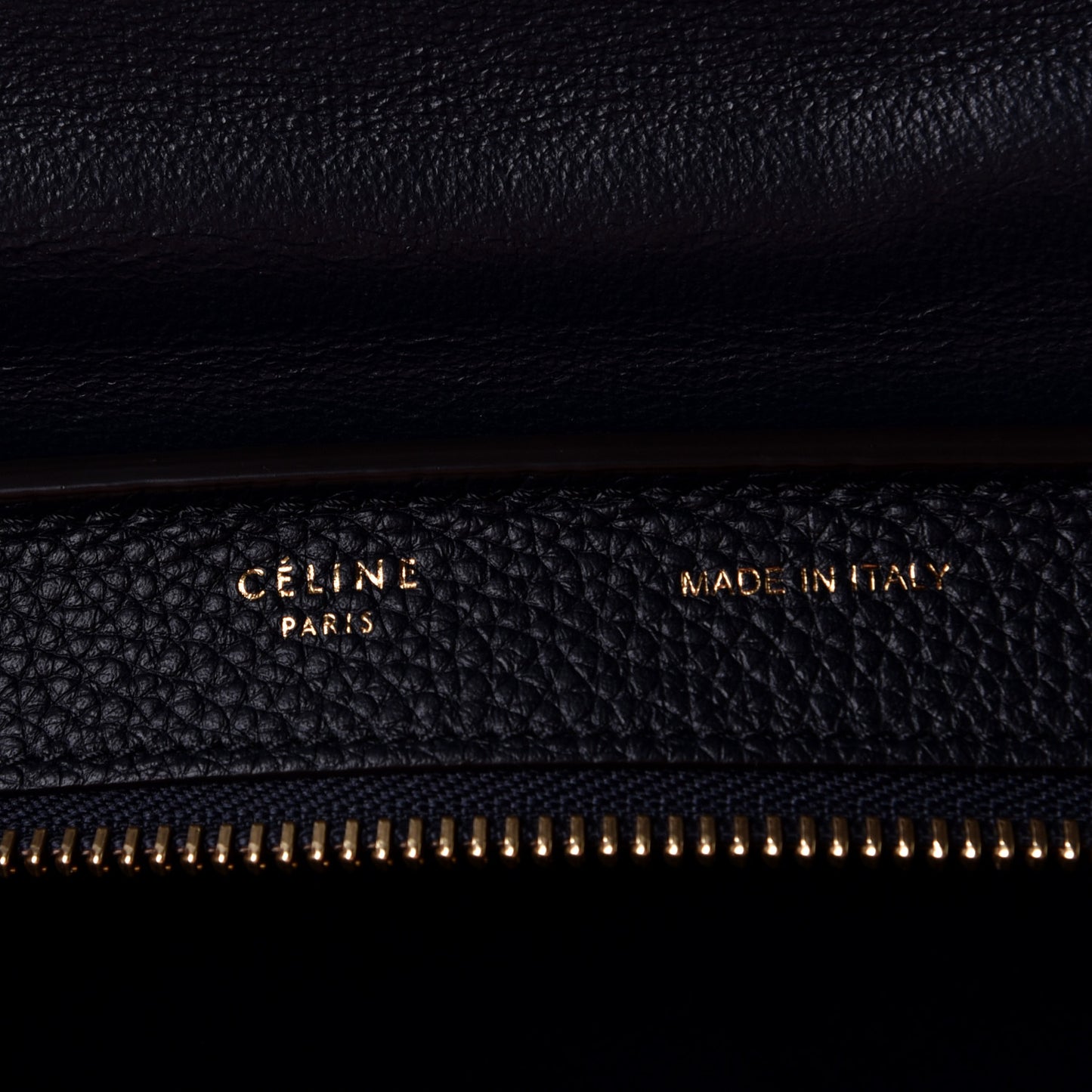 Drummed Calfskin Suede Small Trapeze Navy