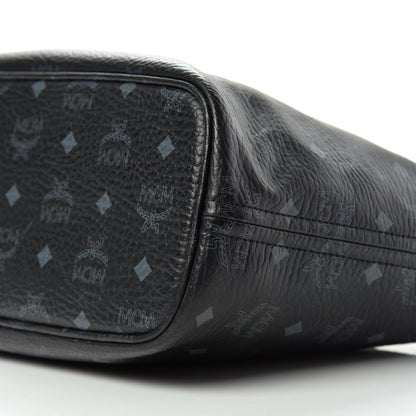 MCM Visetos Dog Bone Shopper Tote Black 7 of 9