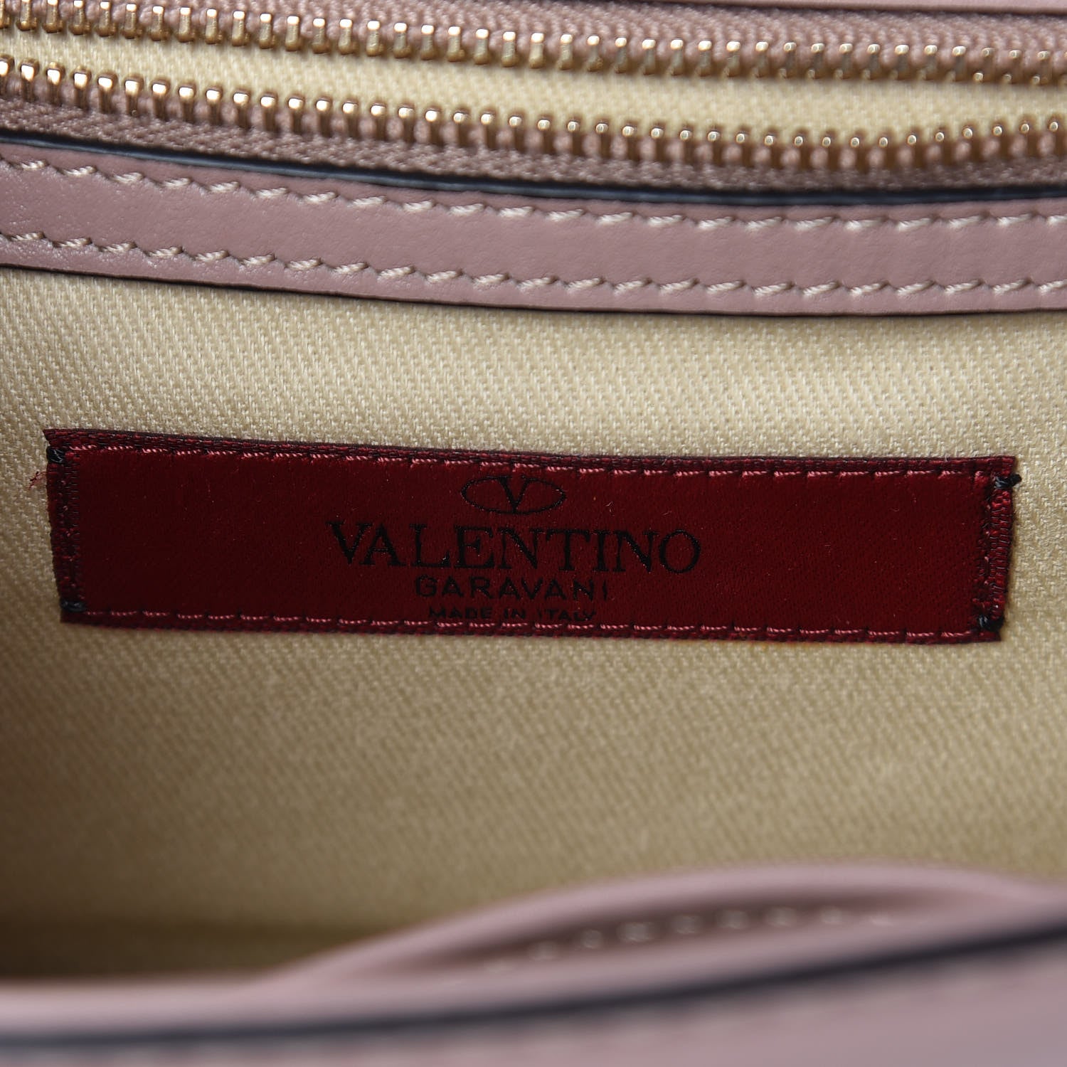 Valentino Garavani Vitello Small Glam Lock Rockstud Flap Poudre 6 of 10