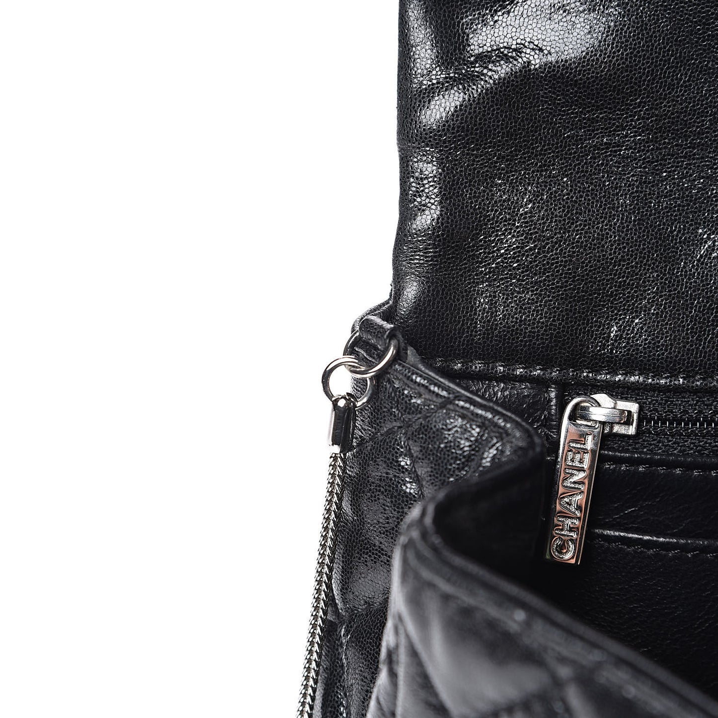 Iridescent Lambskin Quilted Snake Chain 2.55 Reissue Flap Black