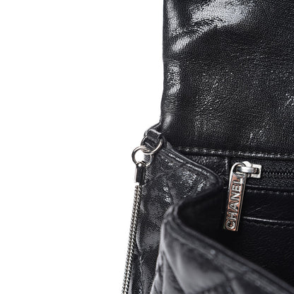 Chanel Iridescent Lambskin Quilted Snake Chain 2.55 Reissue Flap Black 12 of 13