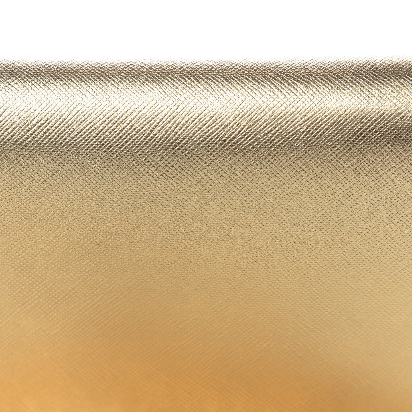 Metallic Saffiano Lux Chain Wallet Platino