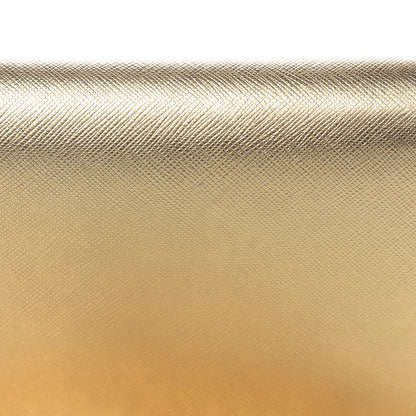 Prada Metallic Saffiano Lux Chain Wallet Platino 10 of 13