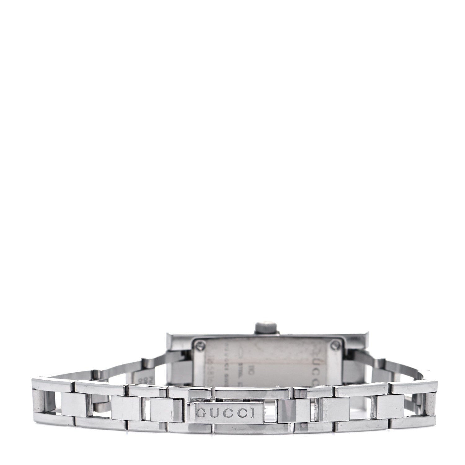 Gucci Stainless Steel Diamond 13mm Quartz Watch Black 3 of 4