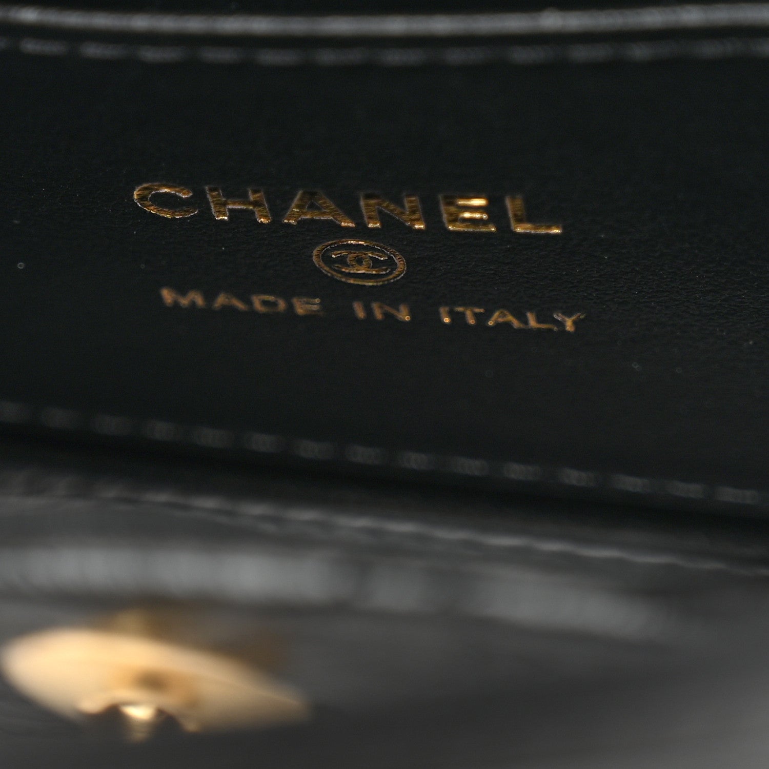 Chanel Shiny Aged Calfskin Quilted Mini Nano Kelly Shopper Black 6 of 7