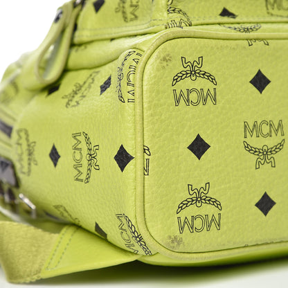 MCM Side Stud Mini Crown Stark Backpack Green 9 of 10