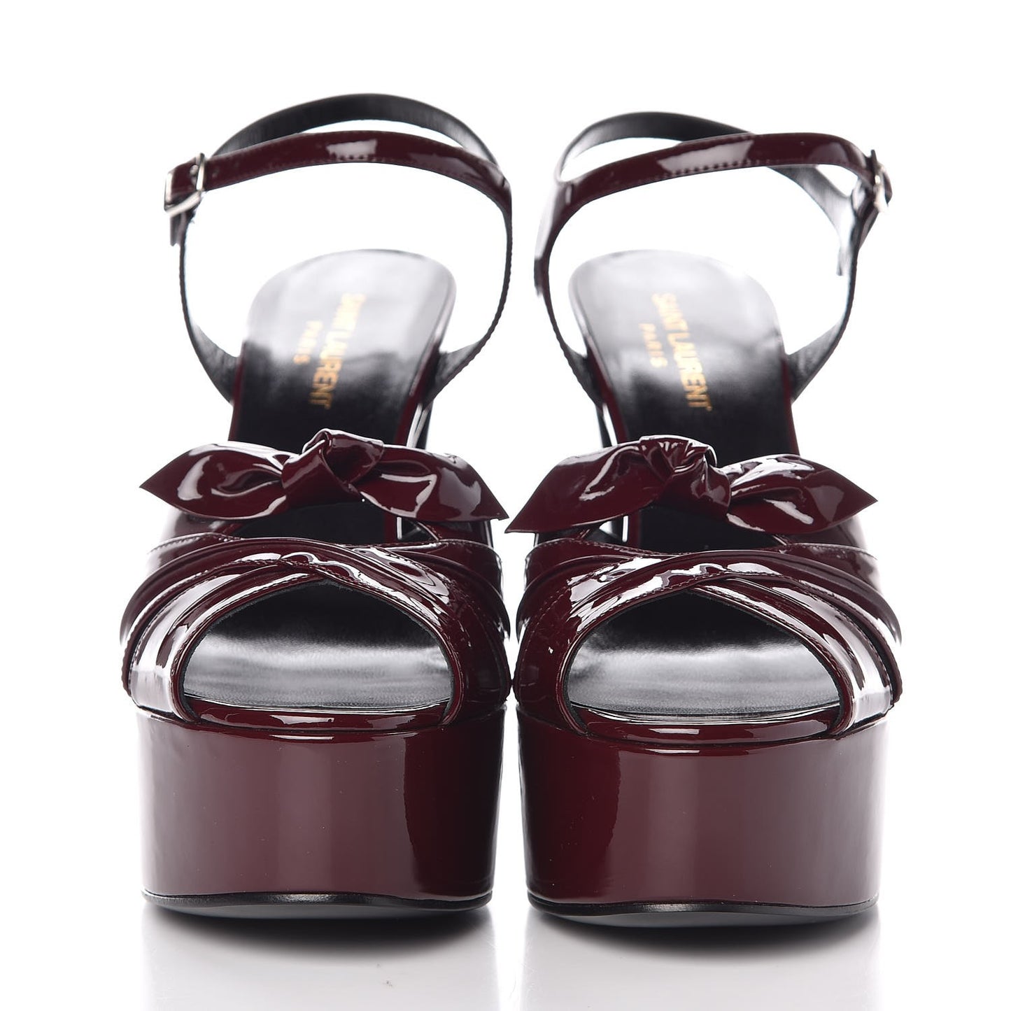 Vitello Vernice Soft Candy 80 Platform Sandals 38 Rouge Legion