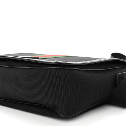 Gucci Techno Canvas Web Flap Messenger Bag Black 9 of 9