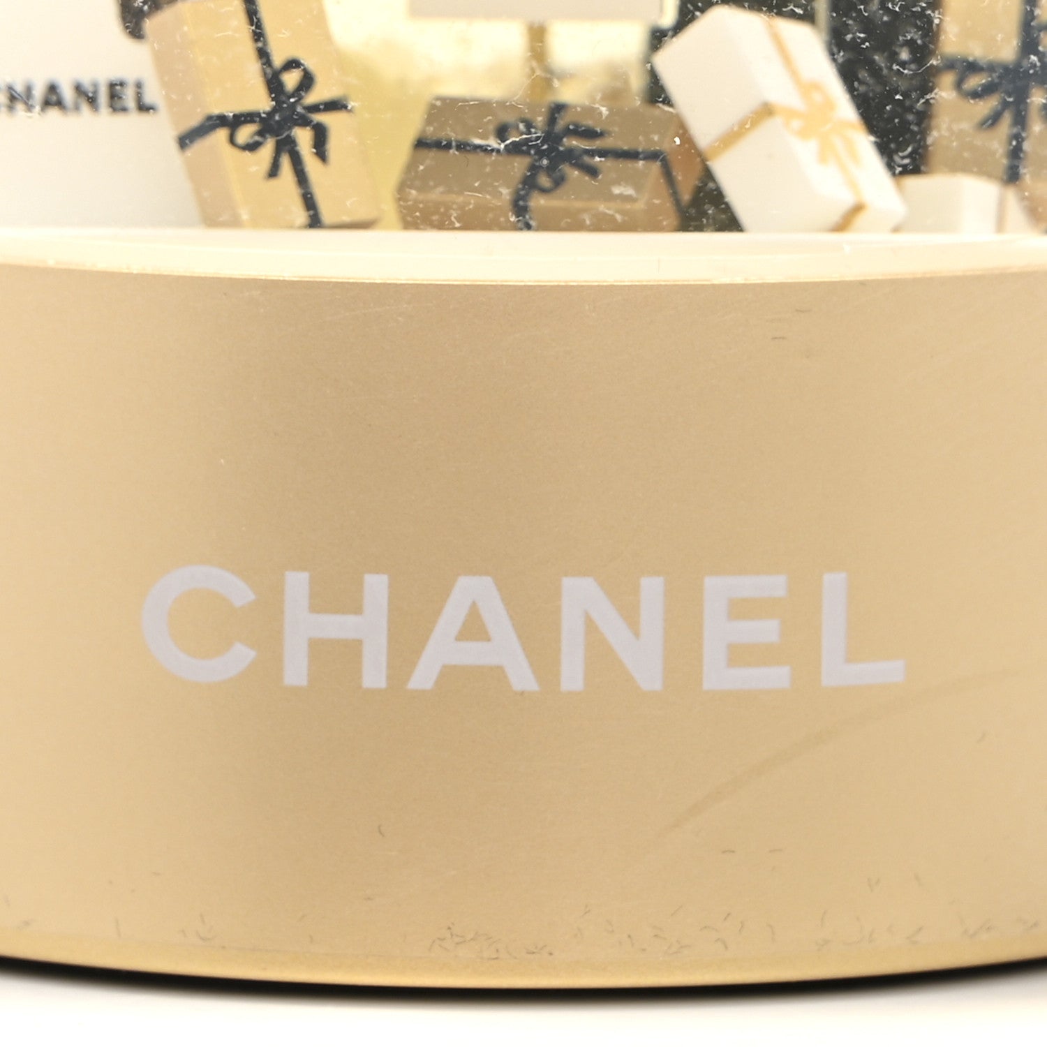 Chanel Glass CC Shopping Bag Snow Globe Gold 5 of 6