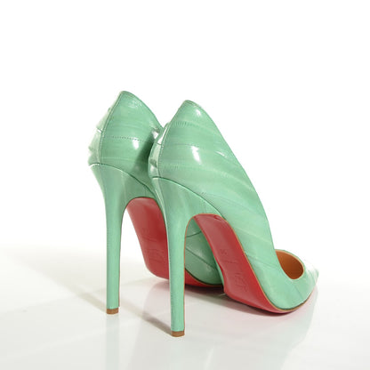 Christian Louboutin Eel Pigalle 120 Pumps 38 Pistachio 4 of 7