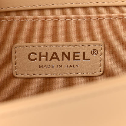 Chanel Calfskin Quilted Medium Boy Flap Beige 5 of 8
