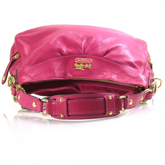 COACHLeatherMadisonShoulderBagFuchsia