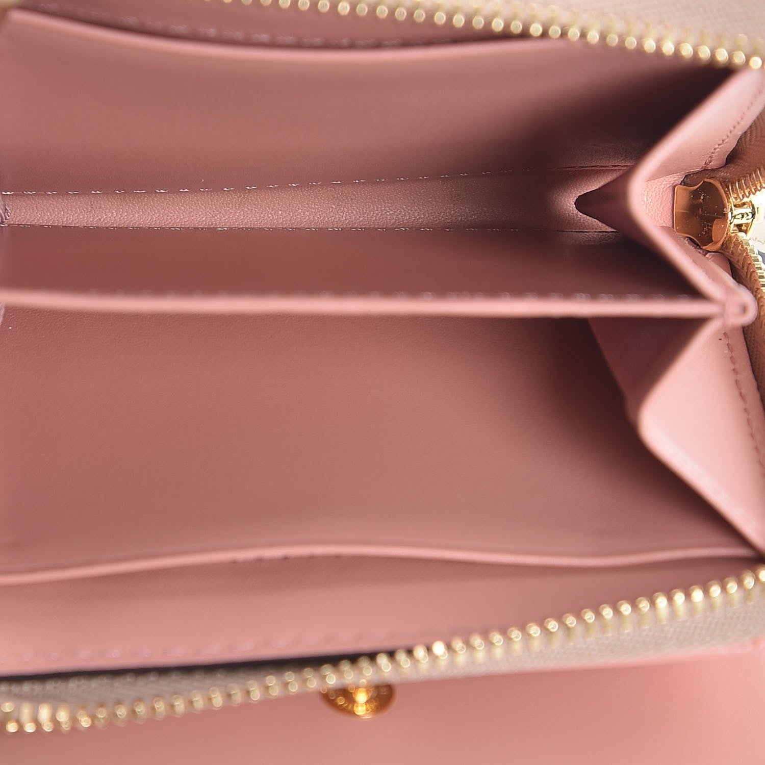 MCM Visetos Rabbit Zip Around Wallet Pink 5 of 10
