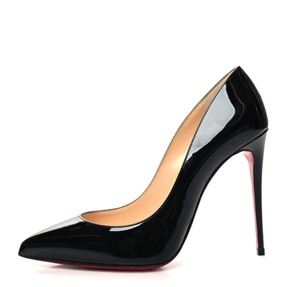 Christian Louboutin Patent Pigalle Follies 100 Pumps 37 Black 1 of 8