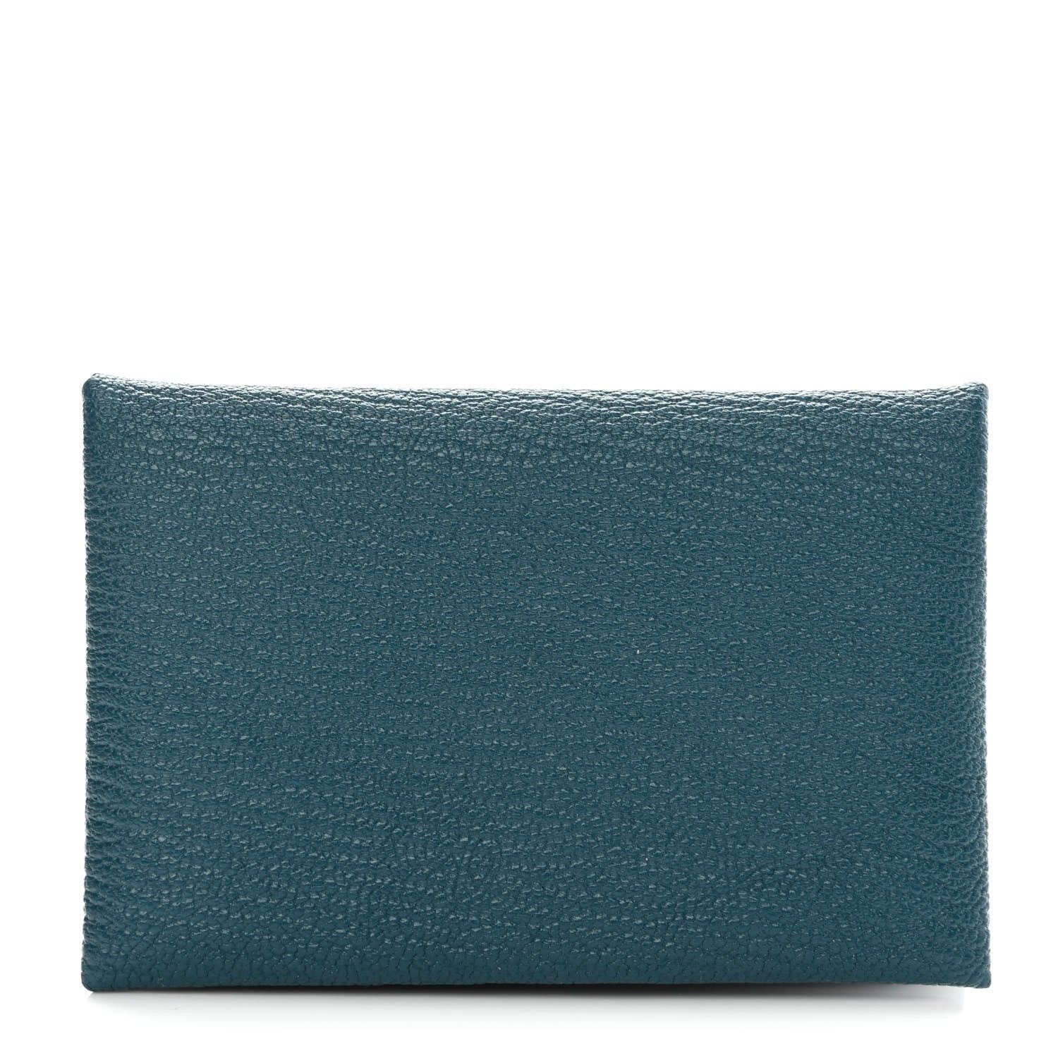 Hermes Chevre Mysore Calvi Card Case Vert Bosphore 1 of 8