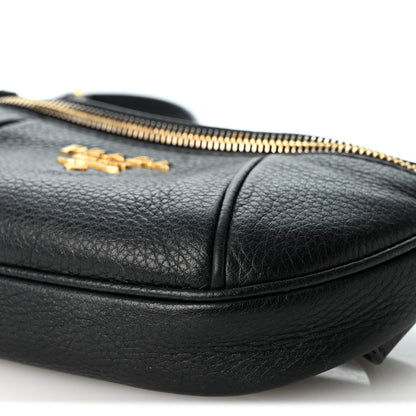 Prada Vitello Daino Small Belt Bag Black 9 of 9