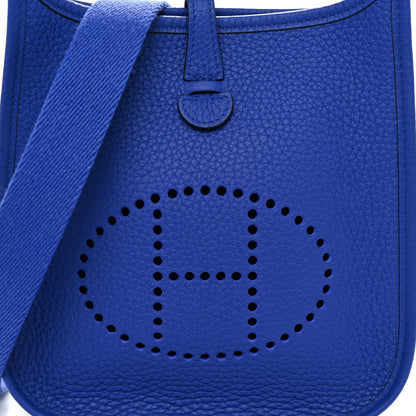 Hermes Taurillon Clemence Evelyne TPM Bleu Electrique 8 of 11