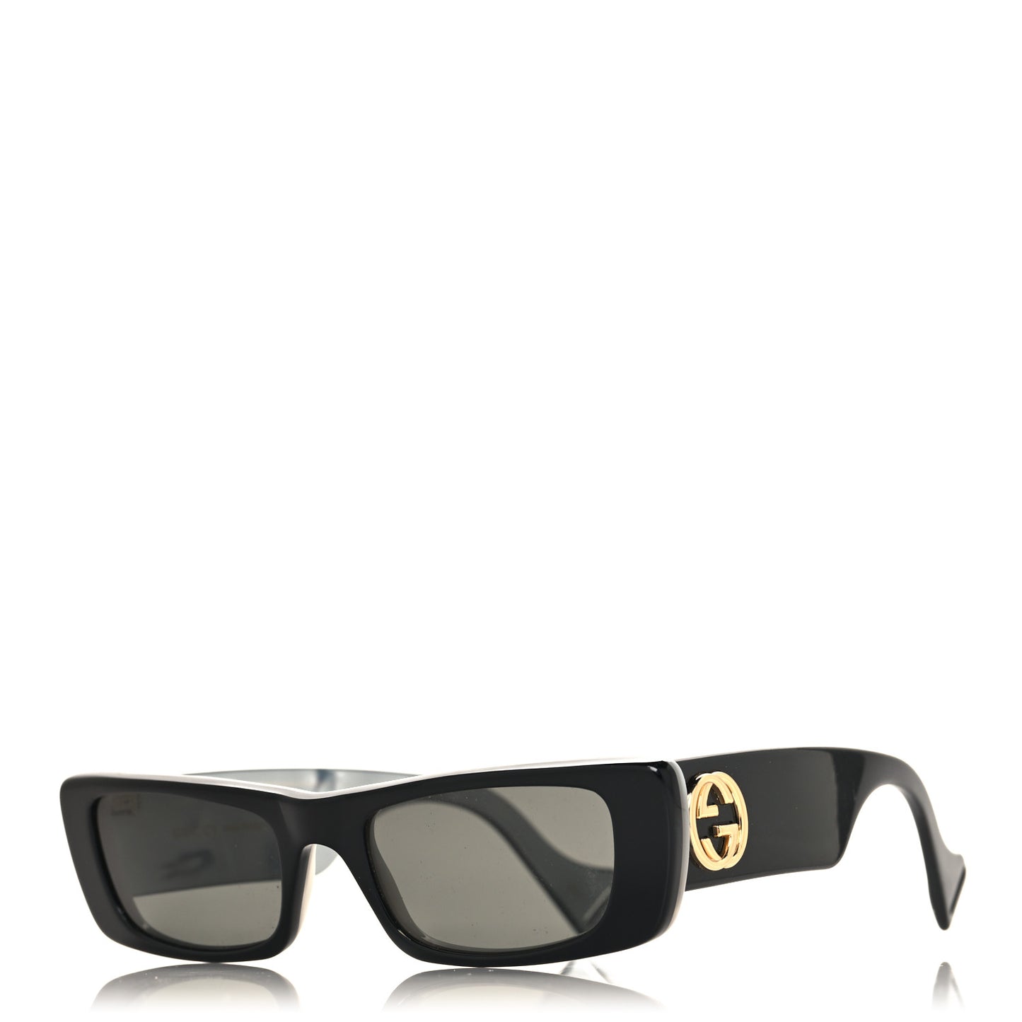 Acetate Rectangular Sunglasses GG0516S Black