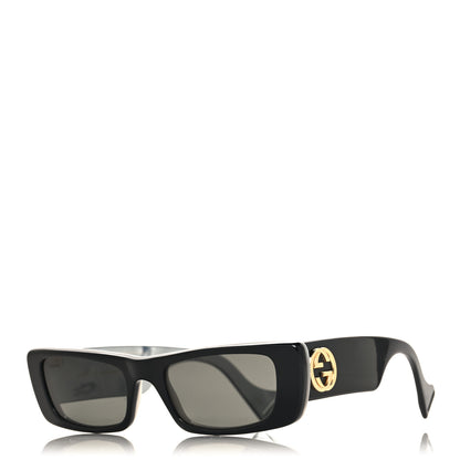 Gucci Acetate Rectangular Sunglasses GG0516S Black 1 of 7