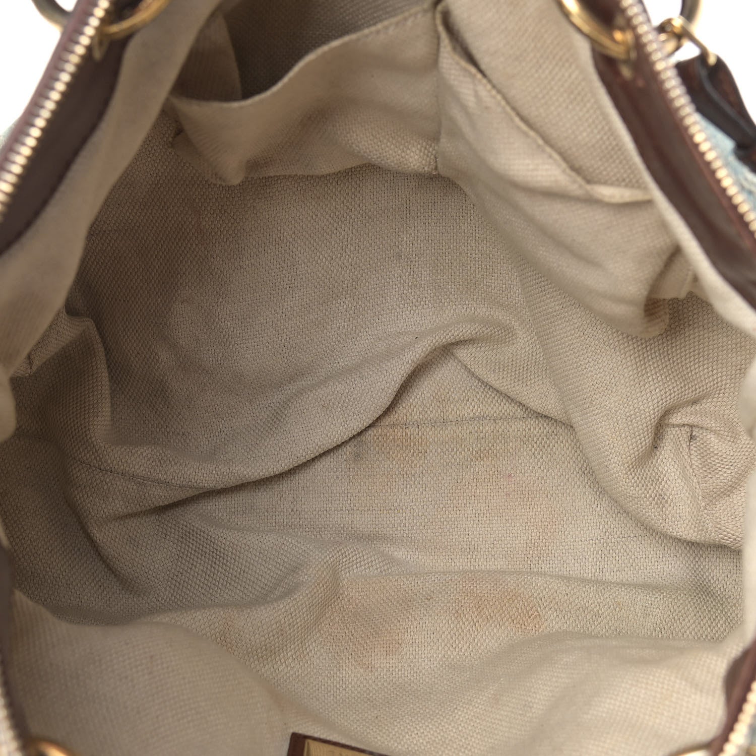 Gucci Denim Monogram Valentine Top Handle Bag 5 of 22