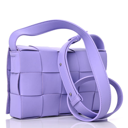 Bottega Veneta Lambskin Intreccio Cassette Crossbody Bag Wisteria 3 of 8