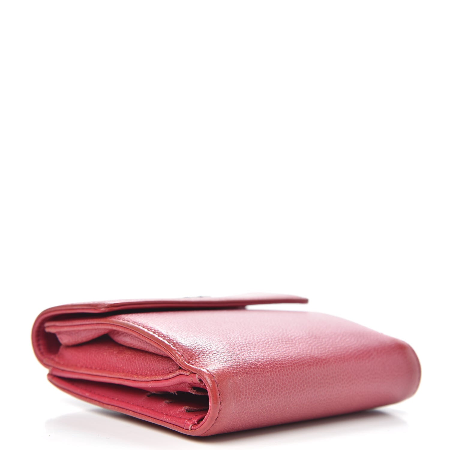 Chanel Caviar Sevruga Compact Wallet Fuchsia 4 of 14