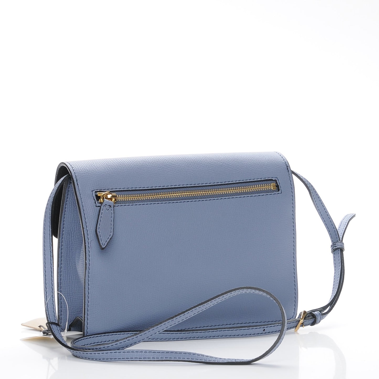 Derby Calfskin House Check Small Macken Crossbody Bag Slate Blue