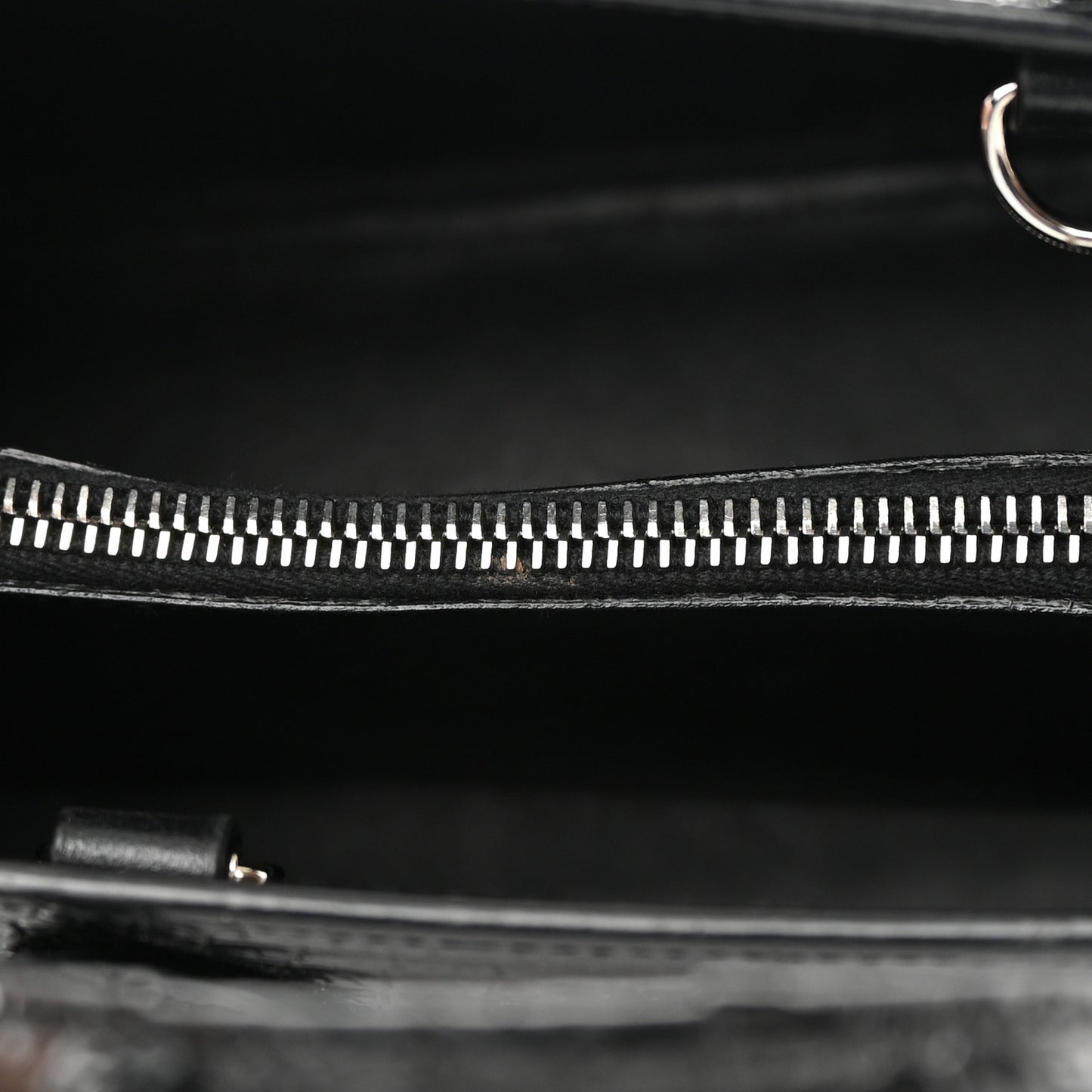 Calfskin Crocodile Embossed Baby Sac De Jour Black