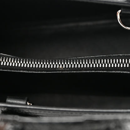 Saint Laurent Calfskin Crocodile Embossed Baby Sac De Jour Black 14 of 20