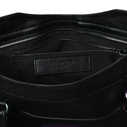 Balenciaga Chevre Iridescent Metallic Edge Hardware City Black 6 of 13